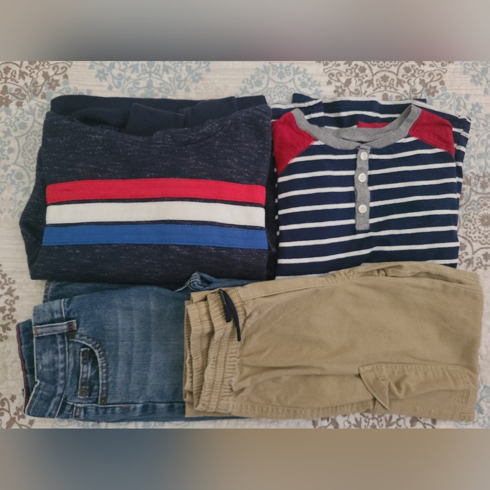 Namebrand Boys Bundle Sz 8-10 Pants & Long Sleeve Shirts